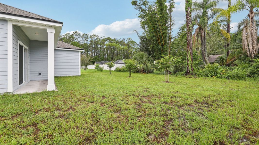 Exterior details and patio area of a home in Palm Coast, Palm Coast (Image 20).