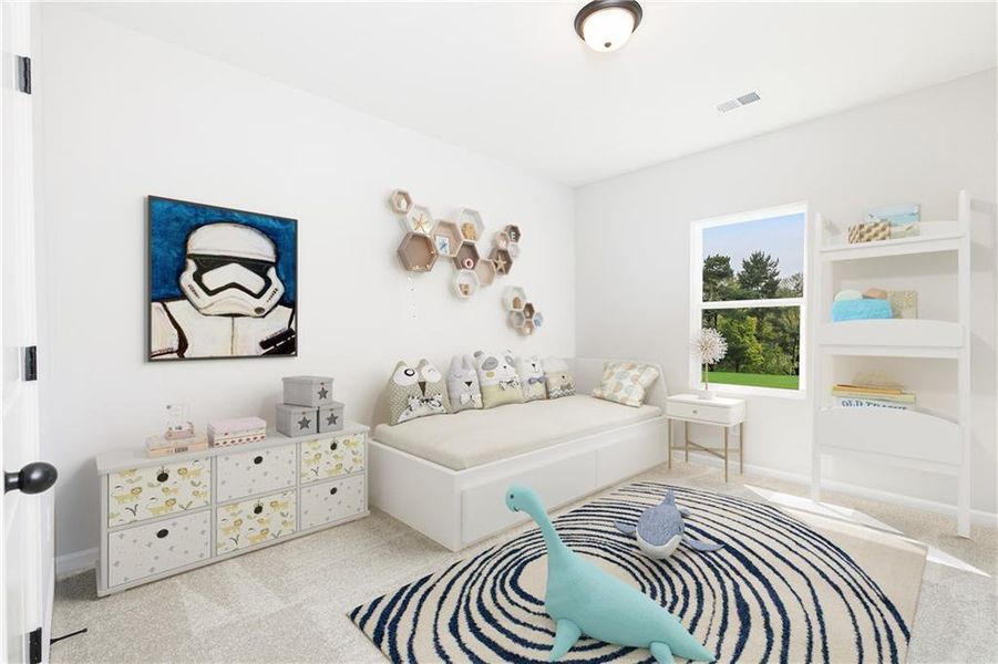 Furnished interior view inside a new home in The Beacon at Old Peachtree Single Family Homes, Lawrenceville (Image 22).