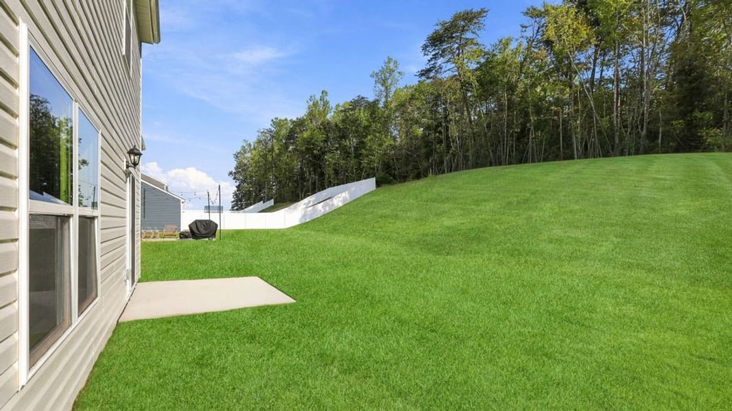 Exterior details and patio area of a home in Cloverdale Hills, Piedmont (Image 19).