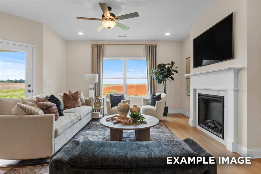 Furnished interior view inside a new home in Mercer Meadows, Royse City (Image 10).