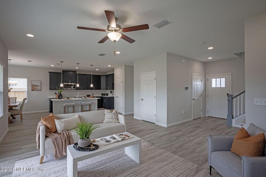 Furnished interior view inside a new home in , Jacksonville (Image 6).