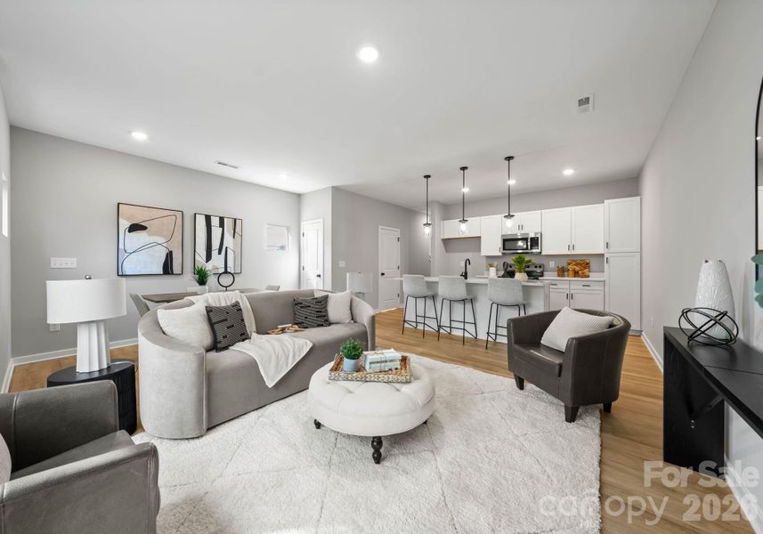 Furnished interior view inside a new home in , Charlotte (Image 13).