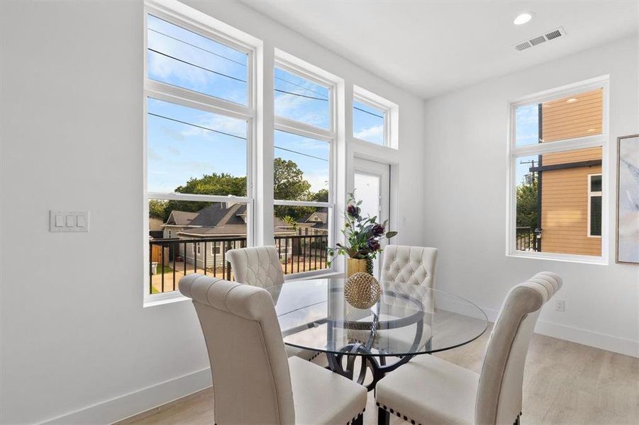 Furnished interior view inside a new home in , Dallas (Image 25).
