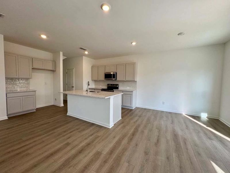 Kitchen featuring Milan Collection Finishes