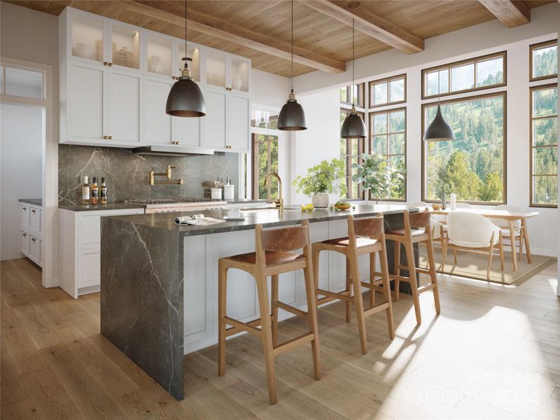 Furnished interior view inside a new home in , Sylva (Image 4).