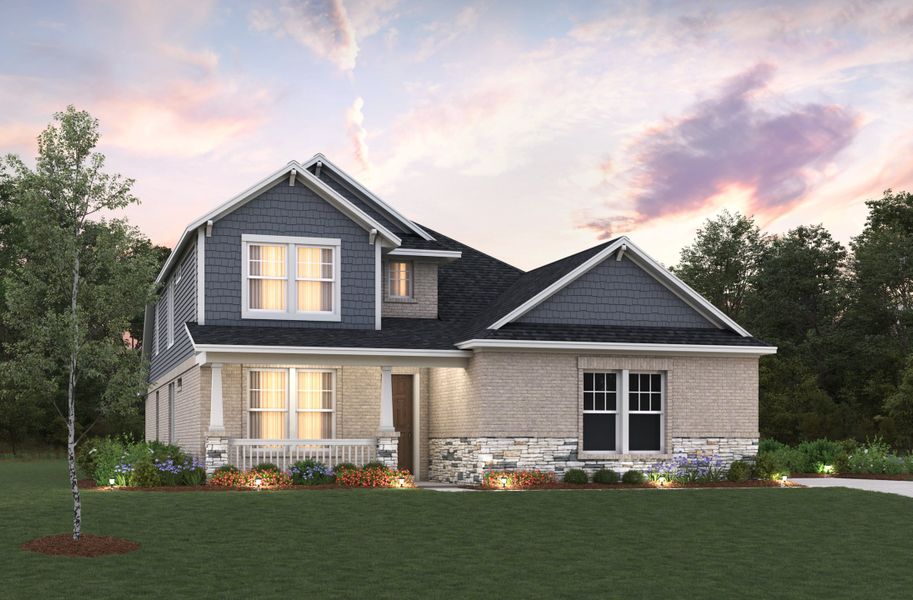 Representative exterior photo of a completed home built from the Sedona by Beazer Homes in Timber Hollow: Heritage Collection, Magnolia, TX (Image 2). Representative exterior photo of a completed home built from the Sedona by Beazer Homes in Timber Hollow: Heritage Collection, Magnolia, TX (Image 2).