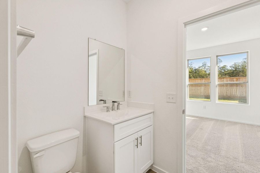 Furnished interior view inside a new home in Mavera, Conroe (Image 13).