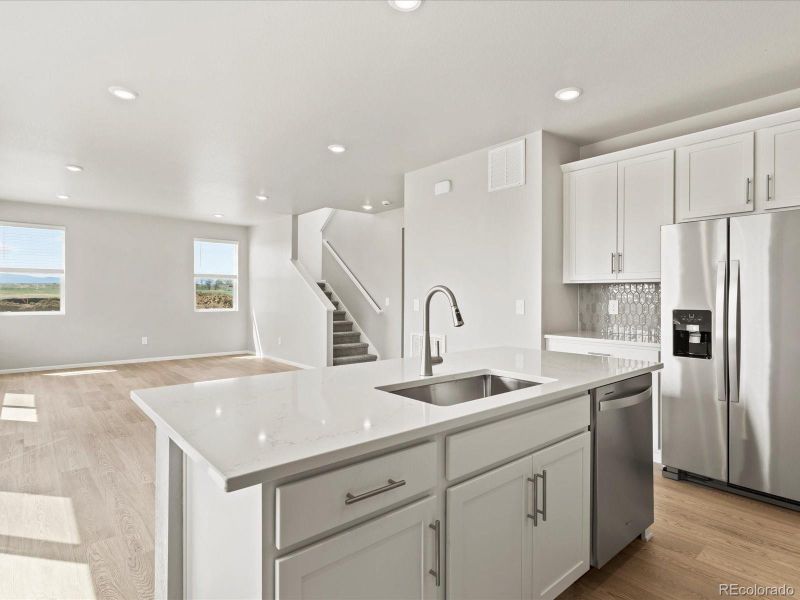 Furnished interior view inside a new home in Revere at Johnstown, Johnstown (Image 13). Furnished interior view inside a new home in Revere at Johnstown, Johnstown (Image 13).