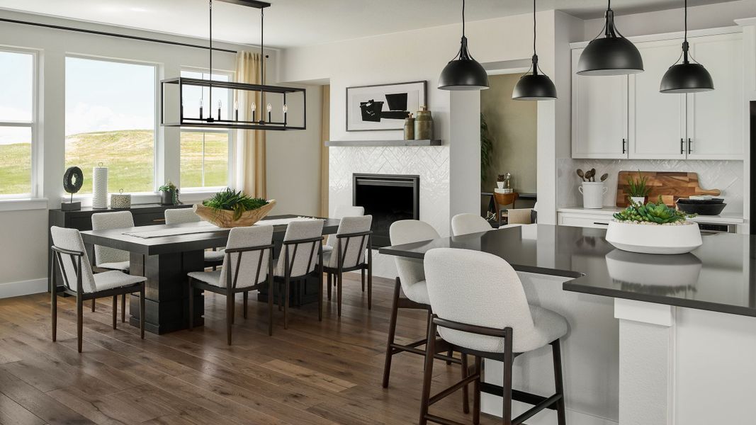 Furnished interior view inside a new home in Parterre, Thornton (Image 8). Furnished interior view inside a new home in Parterre, Thornton (Image 8).