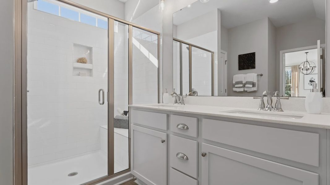 Furnished interior view inside a new home in The Farm at Neill's Creek, Lillington (Image 10).