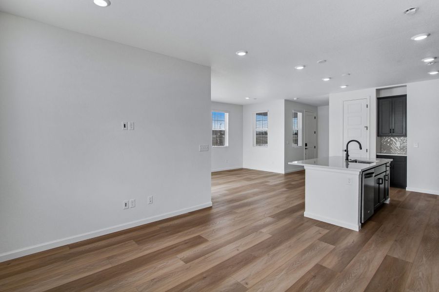 Representative unfurnished interior of a home built from the C by Tri Pointe Homes in Westside Crossing, Berthoud (Image 8). Representative unfurnished interior of a home built from the C by Tri Pointe Homes in Westside Crossing, Berthoud (Image 8).