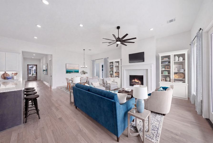 Furnished interior view inside a new home in Tavolo Park, Fort Worth (Image 13).