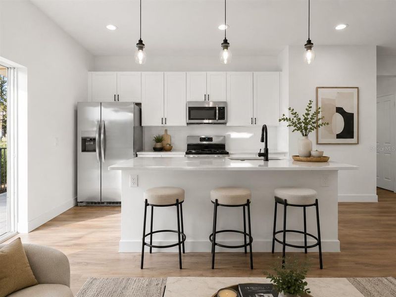 Furnished interior view inside a new home in , Dunnellon (Image 23).