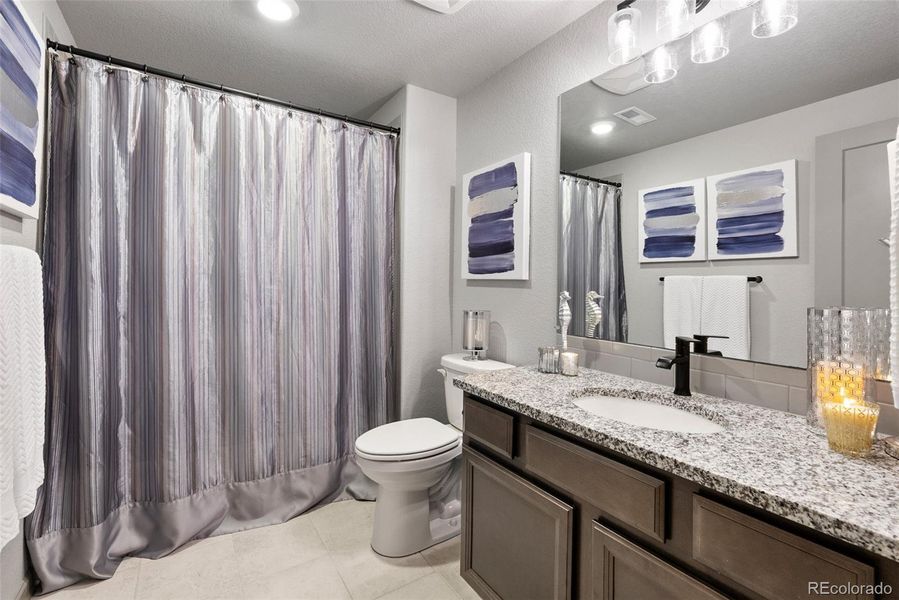 Lower level full bathroom.