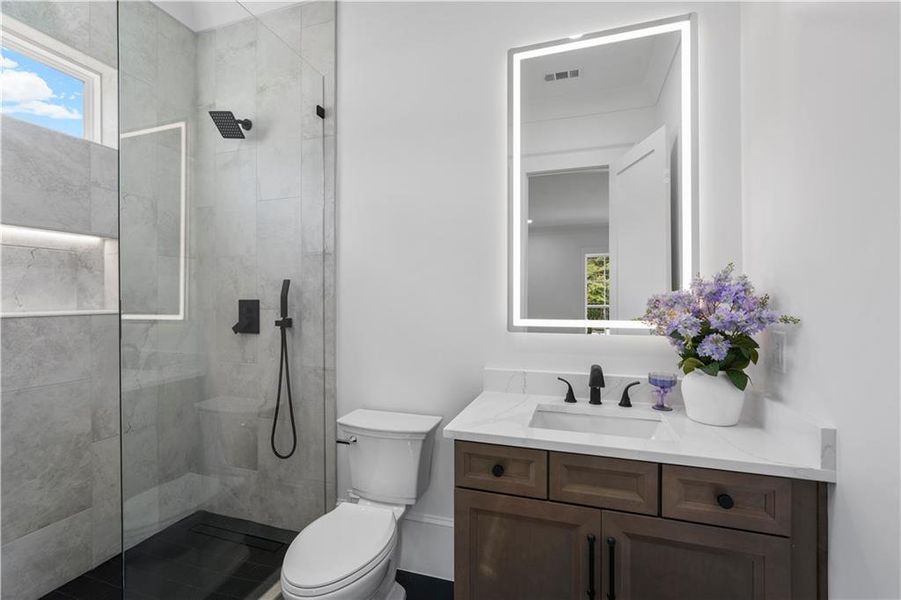 Furnished interior view inside a new home in , Monroe (Image 9).