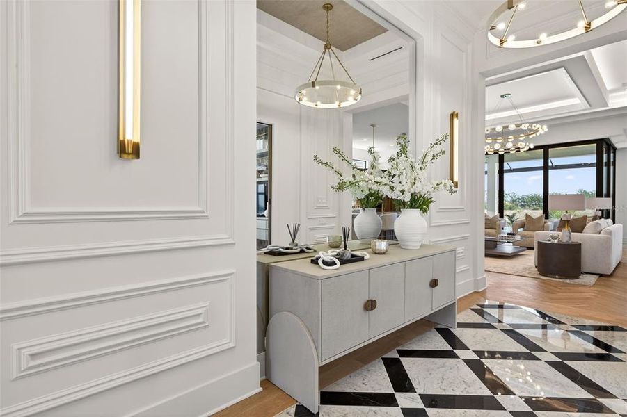 Furnished interior view inside a new home in , Sarasota (Image 8).