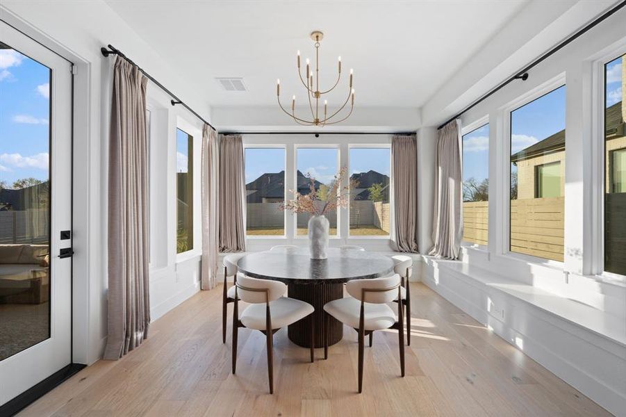 Furnished interior view inside a new home in Painted Tree 60' Series, McKinney (Image 10).