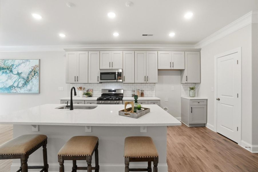 Furnished interior view inside a new home in Harrisburg Village Townhomes, Harrisburg (Image 11).