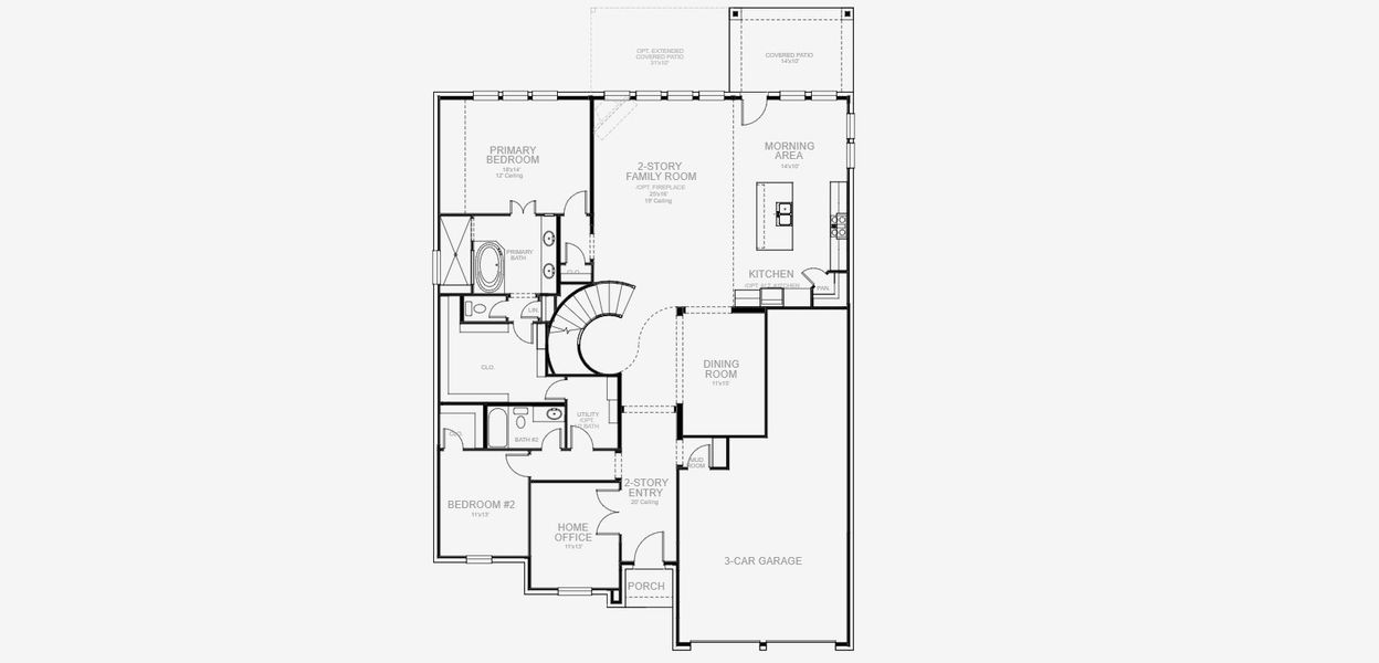 2D floor plan layout of this home in Katy Court, Katy, TX (Image 6).