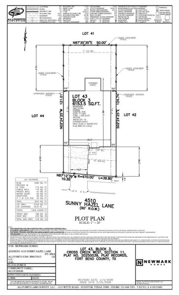 Plot Plan Plot Plan