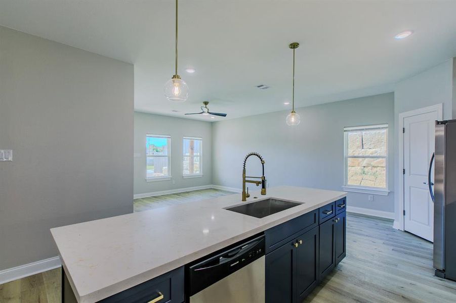 Furnished interior view inside a new home in , West (Image 7).