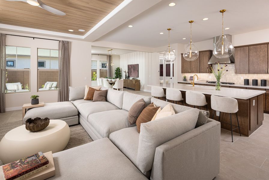 Representative furnished interior of a home built from the Tyndall by Taylor Morrison in Verdin Summit Collection, Phoenix (Image 5).