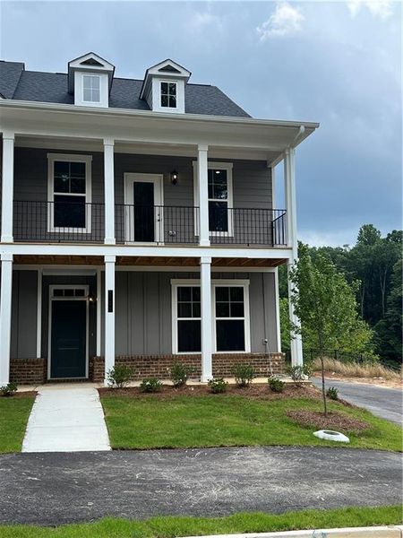 Front exterior of a new home in , Gainesville, GA, highlighting curb appeal (Image 24).