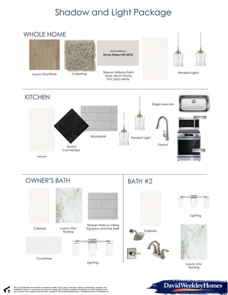 Sample of building materials used in homes in Central Living at Craig, Charlotte (Image 8).