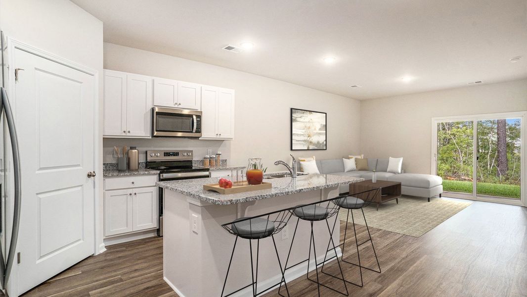 Furnished interior view inside a new home in Brunswick Plantation, Ash (Image 5).