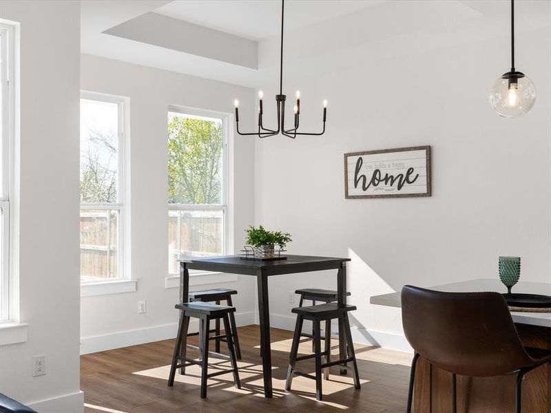 Furnished interior view inside a new home in , Fort Worth (Image 8).