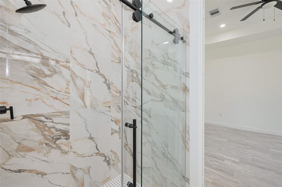 Close-up of interior finishes inside a home in , Houston (Image 17).