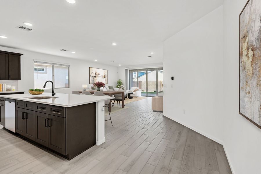 Furnished interior view inside a new home in Oasis At Rocking K, Vail (Image 6).
