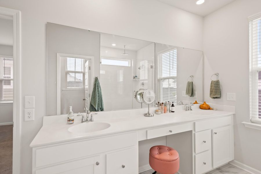 Furnished interior view inside a new home in Sweetgrass at Summers Corner, Summerville (Image 12).