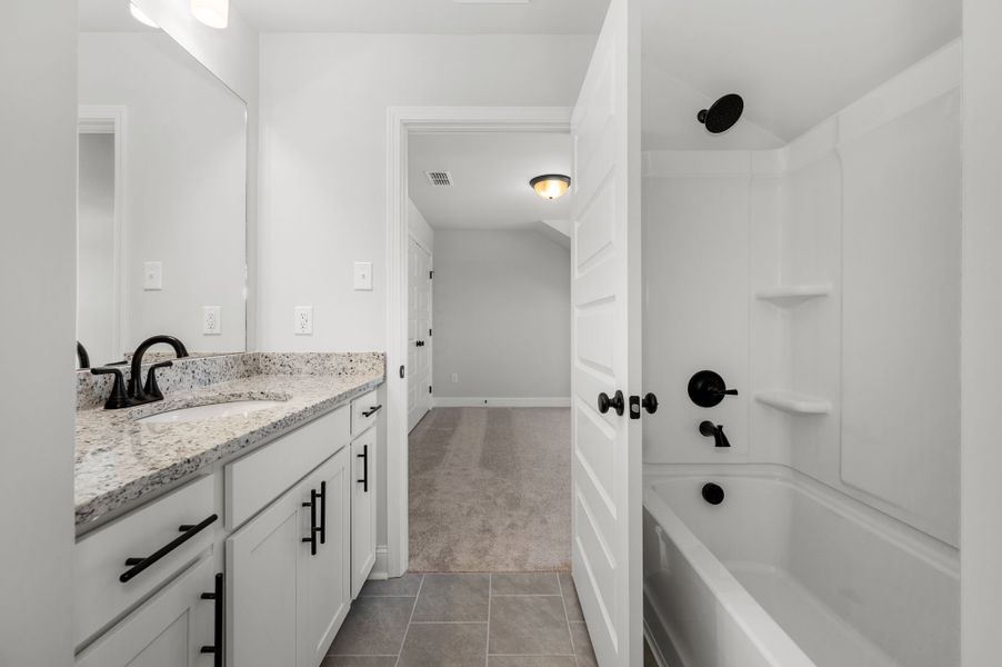 Front exterior of a new home in Saddlebrook, Murfreesboro, TN, highlighting curb appeal (Image 37).