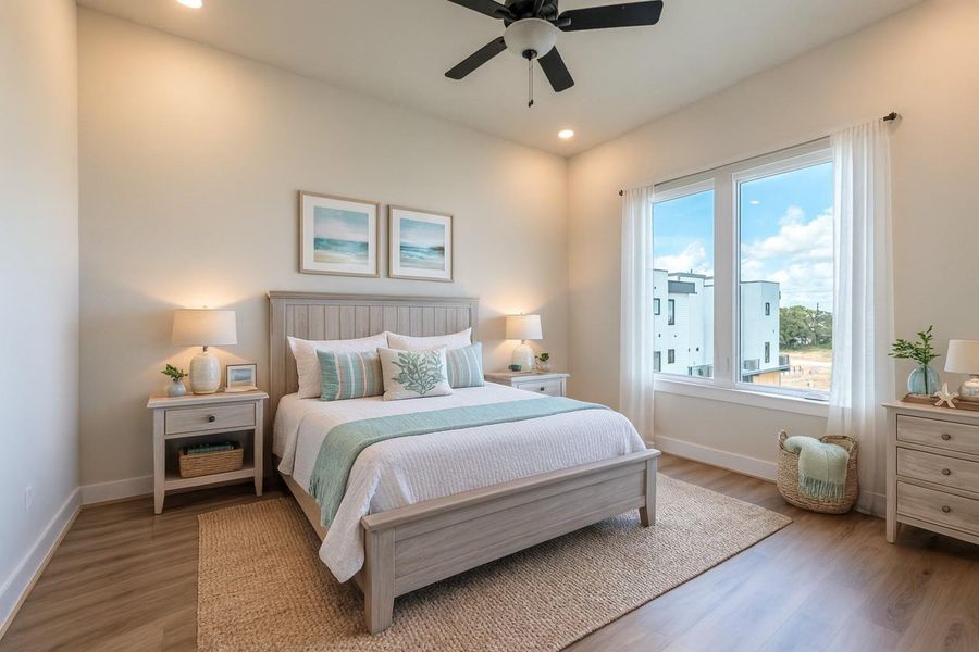 Furnished interior view inside a new home in , Seabrook (Image 16).