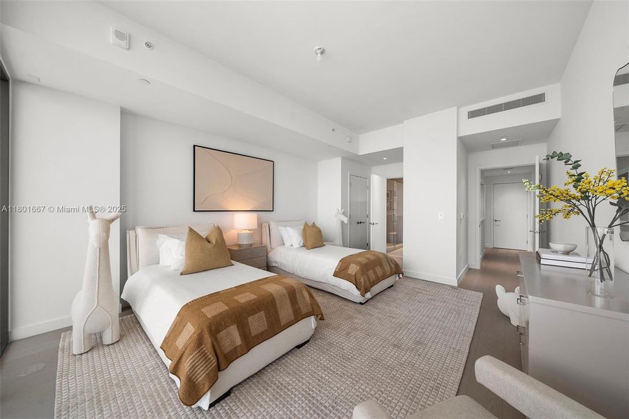 Furnished interior view inside a new home in , Miami Beach (Image 9). Furnished interior view inside a new home in , Miami Beach (Image 9).