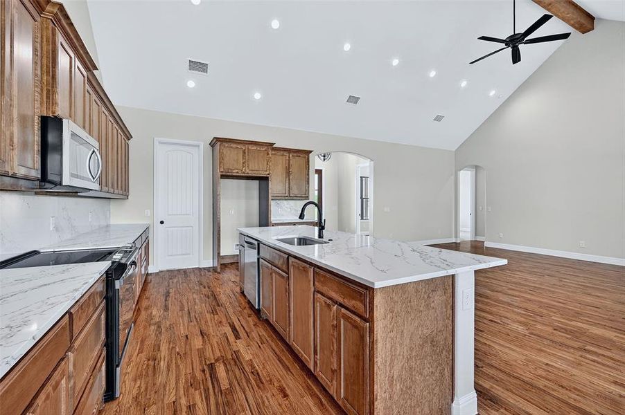 Furnished interior view inside a new home in , Sherman (Image 5).