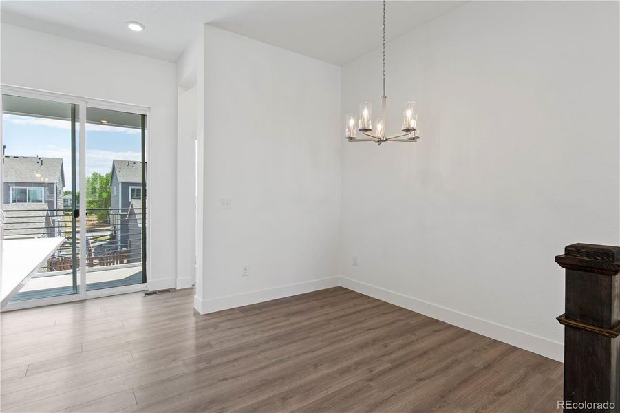 Open floor plan with kichen, dining and greatroom