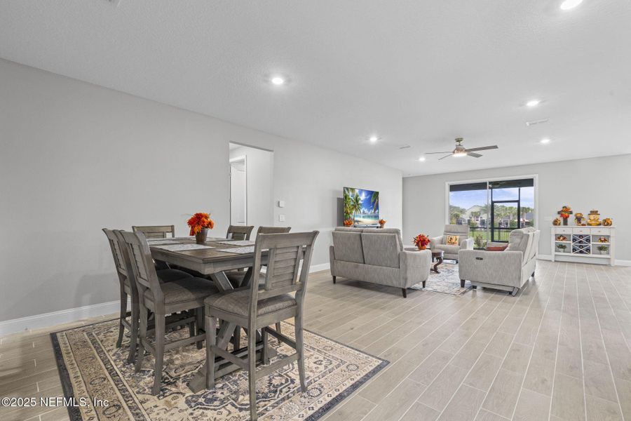 Furnished interior view inside a new home in Edenbrooke at Hyland Trail | 55+: Edenbrooke at Hyland Trail 60s, Green Cove Springs (Image 11). Furnished interior view inside a new home in Edenbrooke at Hyland Trail | 55+: Edenbrooke at Hyland Trail 60s, Green Cove Springs (Image 11).