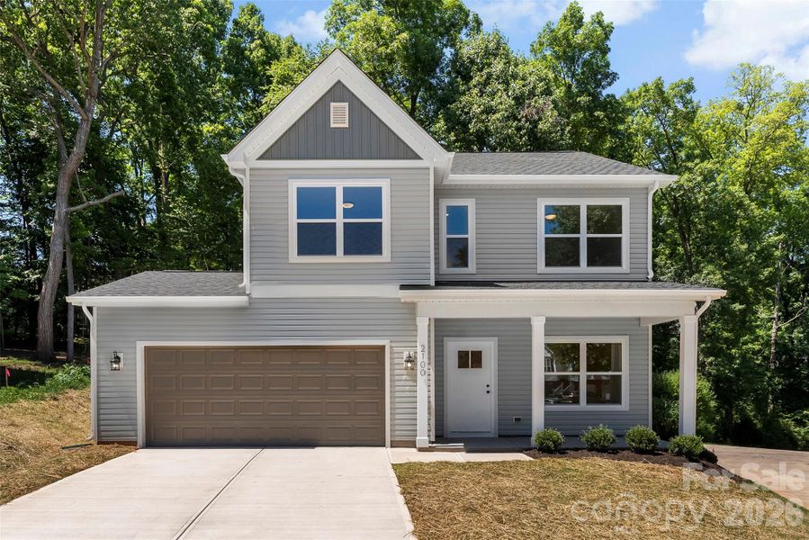 Front exterior of a new home in , Kannapolis, NC, highlighting curb appeal (Image 27).
