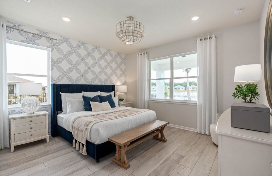 Furnished interior view inside a new home in Del Webb Sunbridge, St. Cloud (Image 19).