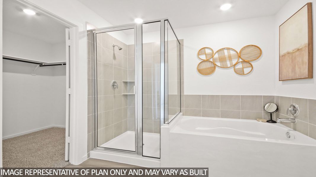 Furnished interior view inside a new home in Granger Pines, Conroe (Image 10).