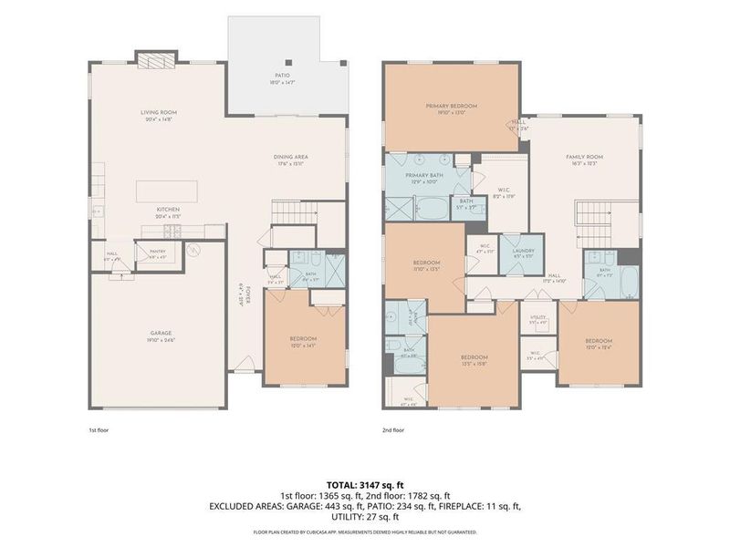 2D floor plan layout of this home in The Paddocks at Doc Hughes, Buford, GA (Image 5). 2D floor plan layout of this home in The Paddocks at Doc Hughes, Buford, GA (Image 5).