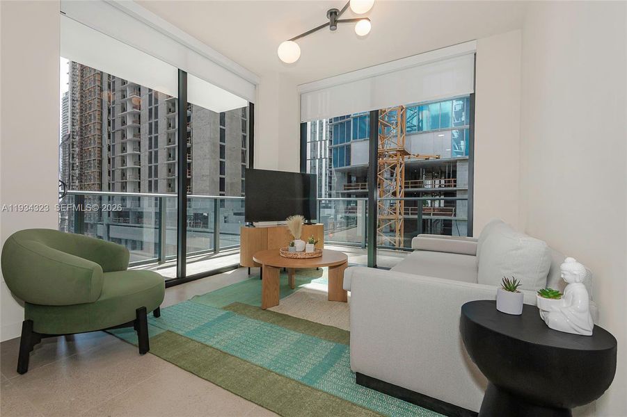 Furnished interior view inside a new home in , Miami (Image 6). Furnished interior view inside a new home in , Miami (Image 6).