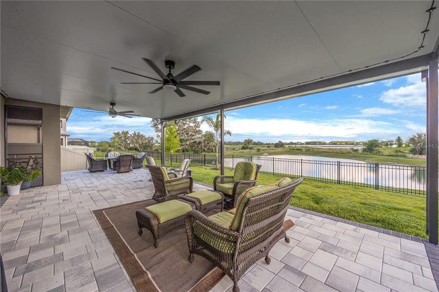 Exterior details and patio area of a home in , Wesley Chapel (Image 33).