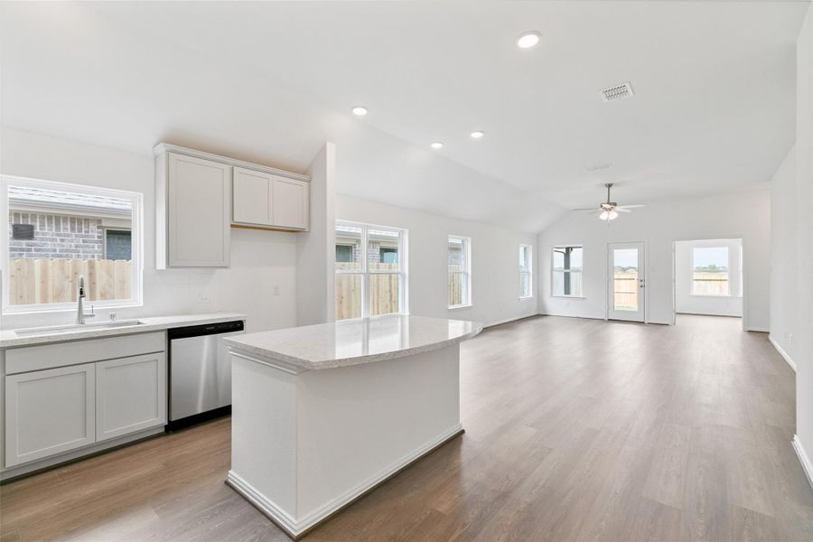 Furnished interior view inside a new home in Westland Ranch, League City (Image 9).