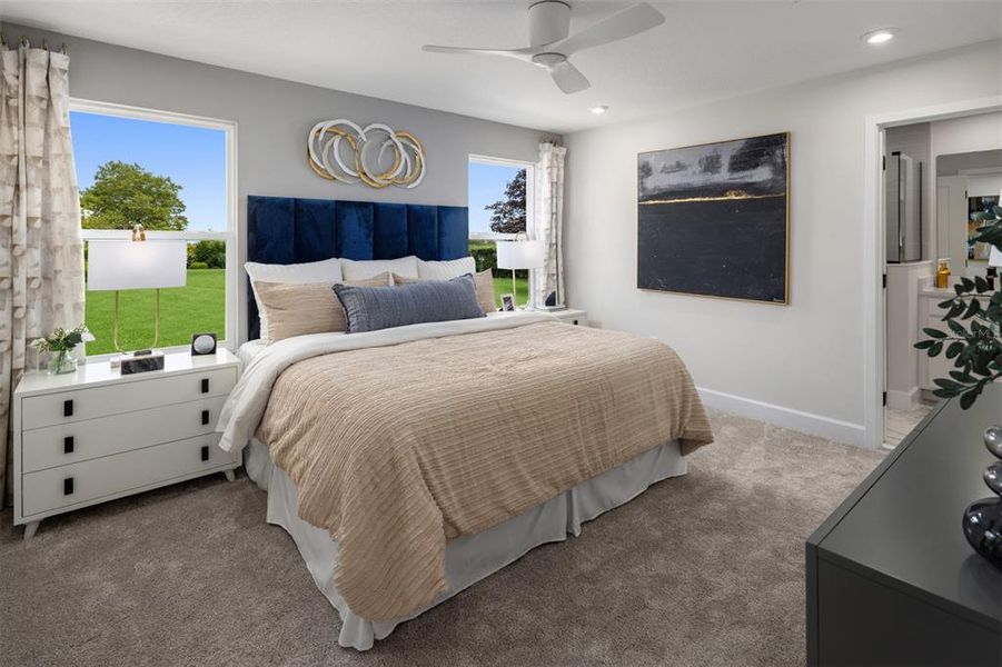 Furnished interior view inside a new home in Meadowlark Landing, Apopka (Image 10).