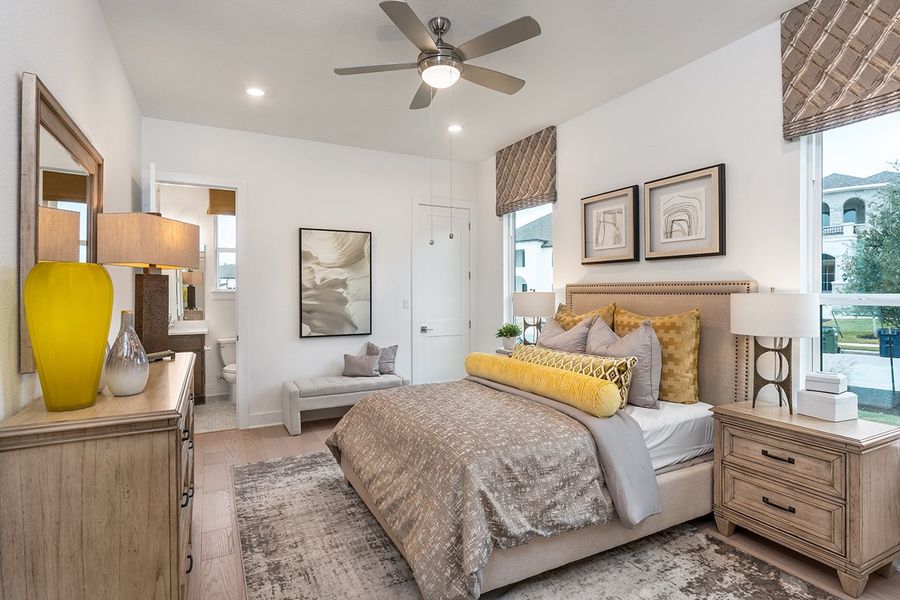 Furnished interior view inside a new home in Travisso Florence Collection, Leander (Image 17).