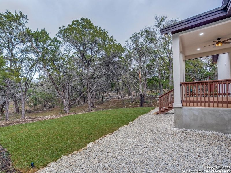 Exterior details and patio area of a home in , Spring Branch (Image 21). Exterior details and patio area of a home in , Spring Branch (Image 21).