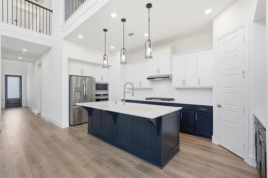 Furnished interior view inside a new home in Sandbrock Ranch, Aubrey (Image 6). Furnished interior view inside a new home in Sandbrock Ranch, Aubrey (Image 6).